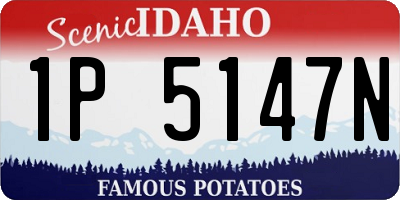 ID license plate 1P5147N