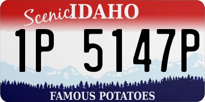 ID license plate 1P5147P