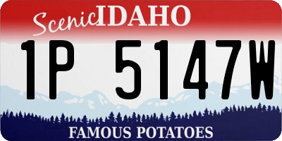 ID license plate 1P5147W