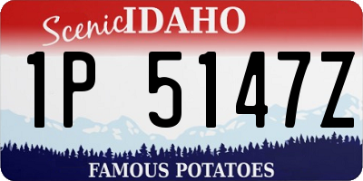 ID license plate 1P5147Z