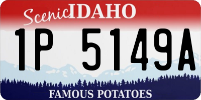 ID license plate 1P5149A