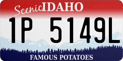ID license plate 1P5149L