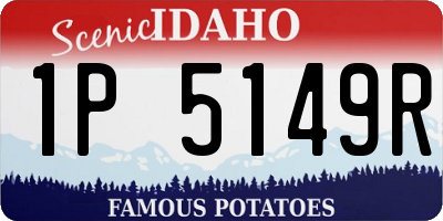 ID license plate 1P5149R