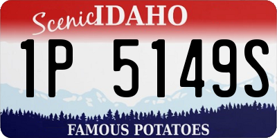ID license plate 1P5149S