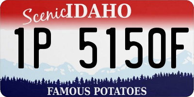 ID license plate 1P5150F