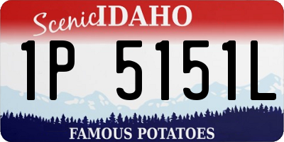ID license plate 1P5151L