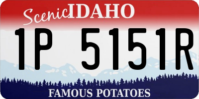 ID license plate 1P5151R