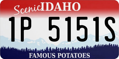 ID license plate 1P5151S