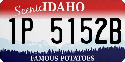 ID license plate 1P5152B