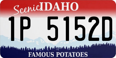 ID license plate 1P5152D