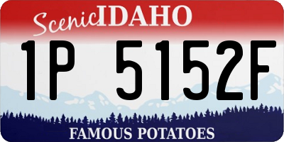 ID license plate 1P5152F