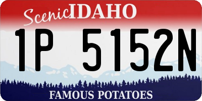 ID license plate 1P5152N
