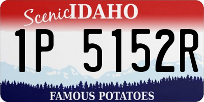 ID license plate 1P5152R