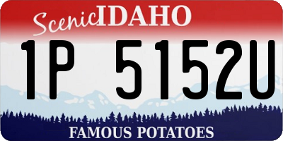 ID license plate 1P5152U