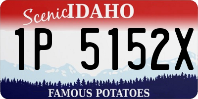 ID license plate 1P5152X
