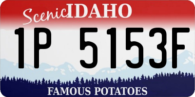 ID license plate 1P5153F