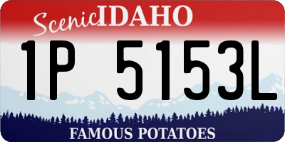 ID license plate 1P5153L