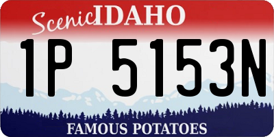 ID license plate 1P5153N