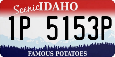 ID license plate 1P5153P