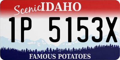 ID license plate 1P5153X