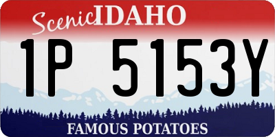 ID license plate 1P5153Y