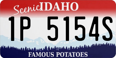 ID license plate 1P5154S