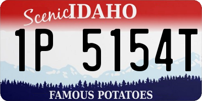 ID license plate 1P5154T