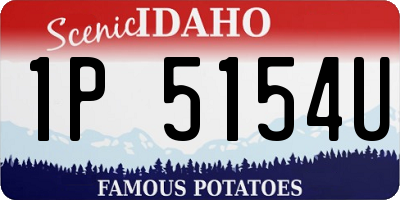 ID license plate 1P5154U