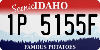 ID license plate 1P5155F