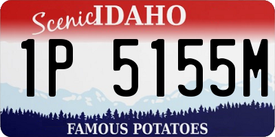 ID license plate 1P5155M