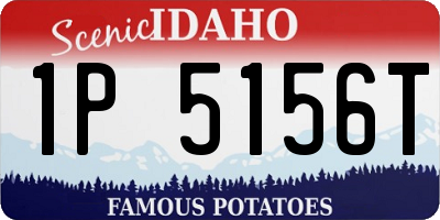 ID license plate 1P5156T