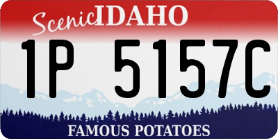 ID license plate 1P5157C