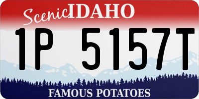 ID license plate 1P5157T