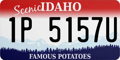 ID license plate 1P5157U
