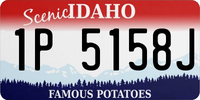 ID license plate 1P5158J