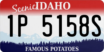 ID license plate 1P5158S