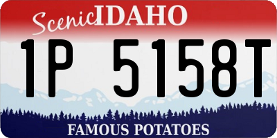 ID license plate 1P5158T