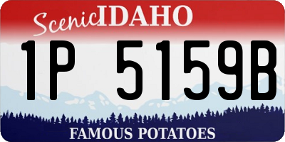 ID license plate 1P5159B