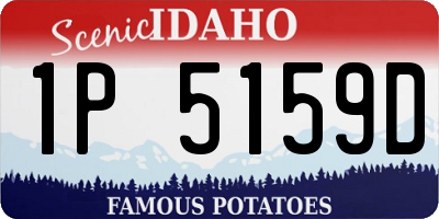 ID license plate 1P5159D