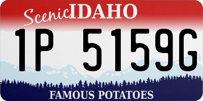 ID license plate 1P5159G