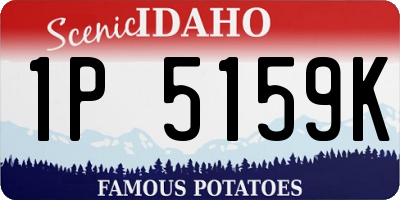 ID license plate 1P5159K