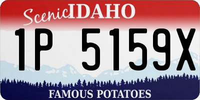 ID license plate 1P5159X
