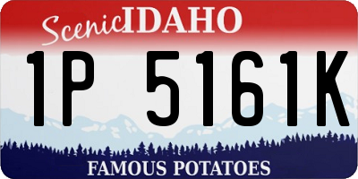 ID license plate 1P5161K