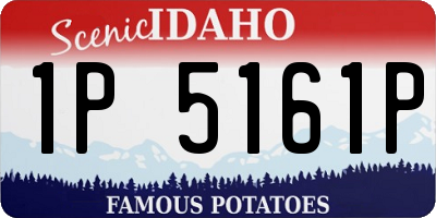 ID license plate 1P5161P