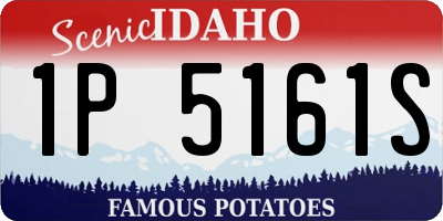 ID license plate 1P5161S