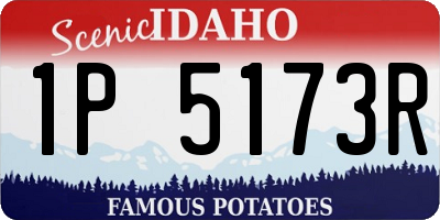 ID license plate 1P5173R