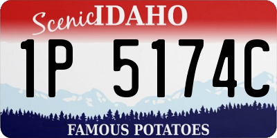 ID license plate 1P5174C