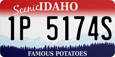 ID license plate 1P5174S