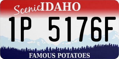 ID license plate 1P5176F