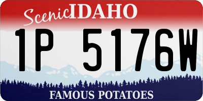 ID license plate 1P5176W